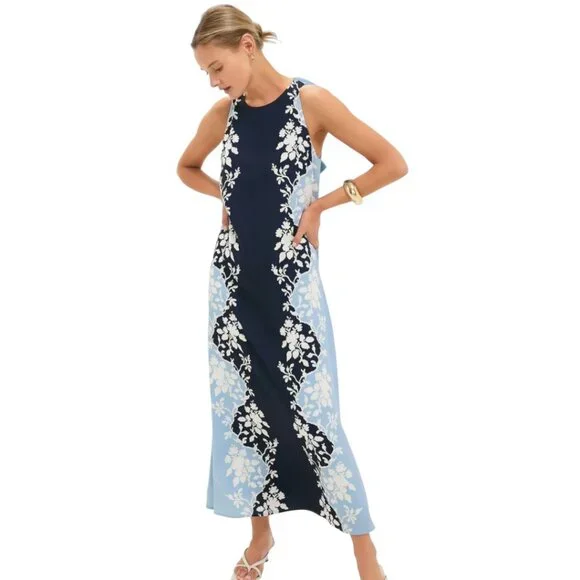 NWT - Tuckernuck, Portia Dress, Blue Fog Floral, Sz M - Picture 1 of 7